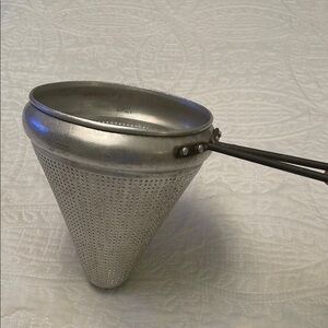 Vintage VIKO 60’s Aluminum Canning Cone Strainer Colander Sieve Ricer